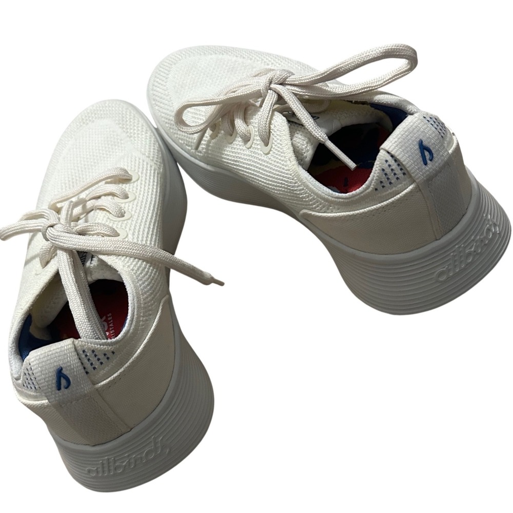 Allbirds Tree Dasher Relay White Rainbow River Running Shoes Womens Sneakers 9.5